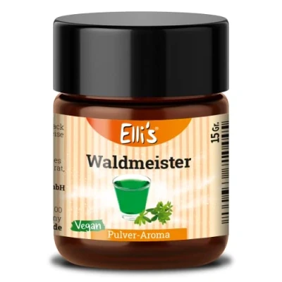 Abbildung von Ellis Aromen Waldmeister PULVER Lebensmittelaroma Vegan und kalorienarm für Lebensmittel Getränke, wie zum Backen Kochen 10 g