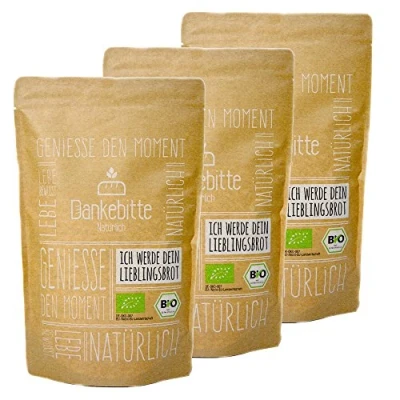 Abbildung von 3er Pack Bio Brot Backmischungen Krustenbrot &quot;ROGGxanne&quot; je 850g vegan