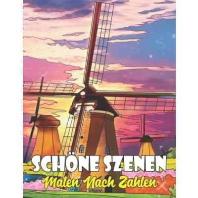 Abbildung von Schöne Szenen Malen nach Zahlen: malbuch für erwachsene und Jugendliche Entspannung : Blumen,Tiere, Landchraft, Schmetterling, Katze, Vögel, ... Buchformat,malen zahlen