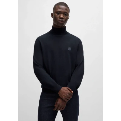 Abbildung von BOSS Akiro Strickpullover, Herren, Größe: Large, Dark blue