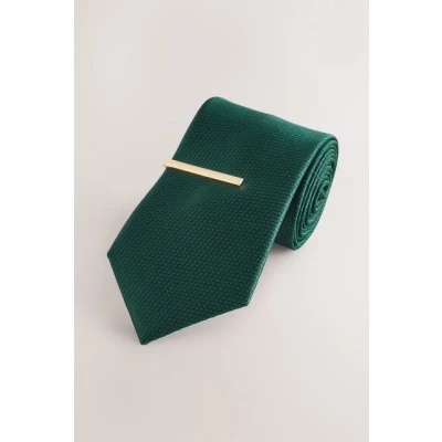 Abbildung von Next WIDE Textured Krawatte, Herren, Größe: One Size, Green
