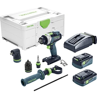 Abbildung von Festool QUADRIVE TPC 18/4 5,2/4,0 I Set, Handbohrmaschine, Ohne Schlüssel, 1,3 cm, 3600 RPM, 7 cm