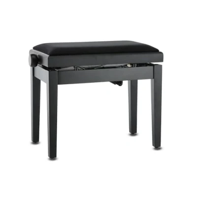 Abbildung von Gewa Pianobank, Massivholz, Schwarz matt, Sitzfläche 52x30 cm