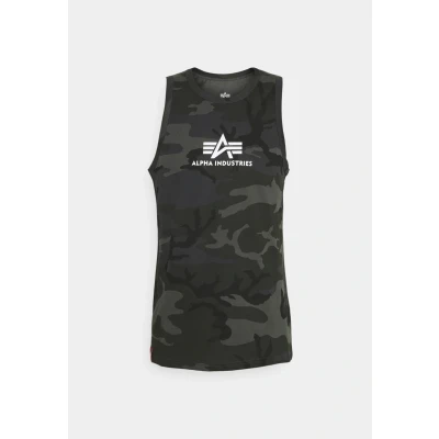 Abbildung von Alpha Industries Basic TANK camo Top, Herren, Größe: XL, Black