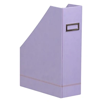 Abbildung von Rhodia 318839C Stehsammler (10 x 25 31 cm, Etikettenhalter, Kunstleder, elegant und praktisch, ideal für Ihr Büro)1 Stück, iris