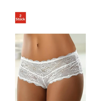 Abbildung von Vivance Panty &quot;Premium Dessous&quot;, (2 St.), im attraktiven Doppelpack aus edler Spitze