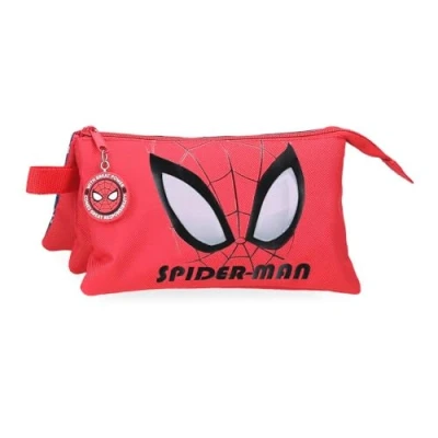 Abbildung von Marvel Joumma Bags Disney, Spiderman Authentic, Kulturbeutel, aus Polyester, verstellbarer Schultergurt, rot, Federmäppchen