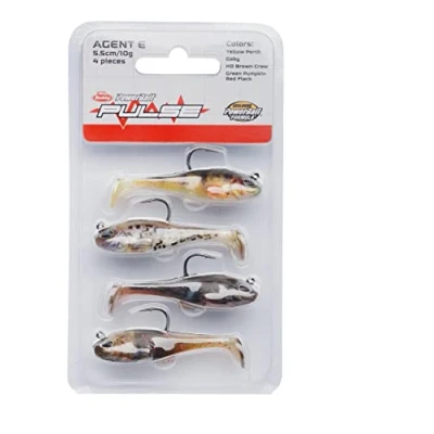 Abbildung von Berkley Pulse Agent E Softbait 4 Pack 8.0cm (14g) Gummifisch