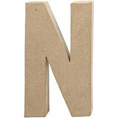 Abbildung von Creativ Pappmaché Zahl, 20 cm, 1 Stück, beige,