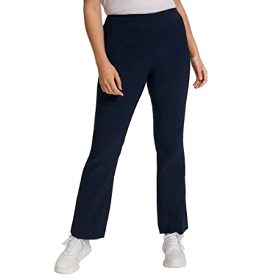Abbildung von Ulla Popken Damen Klassische Bengalin Hose, schwarz, 27