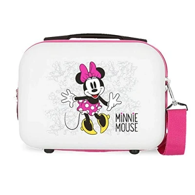 Abbildung von Disney Minnie Enjoy the Day Anpassungsfähiger Schönheitsfall Weiß 29x21x15 cms ABS, Rosa