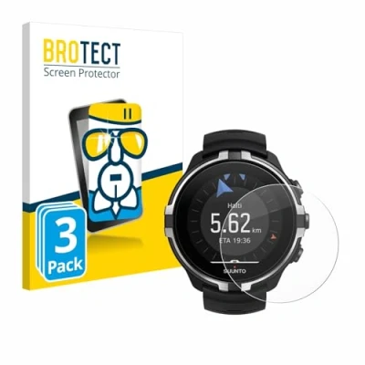 Abbildung von BROTECT Schutzglas für Suunto Spartan Sport Wrist HR Baro Stealth (3 Stück) Schutzfolie Panzer Folie Glas [Extrem Kratzfest 9H, Anti Fingerprint,