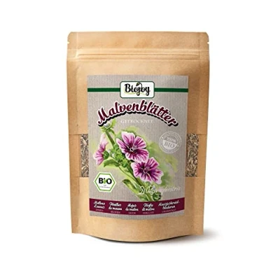 Abbildung von Biojoy BIO Malvenblätter Tee (100 g), getrocknet und geschnitten, Malventee (Malva sylvestris)