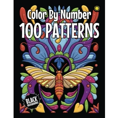 Abbildung von 100 Patterns Color By Number for Adults (Black Backgrounds): The Best Pattern Designs Relaxation
