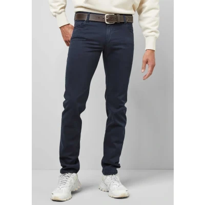 Abbildung von Meyer Twill Jeans Straight Leg, Herren, Größe: 42x32, Blå