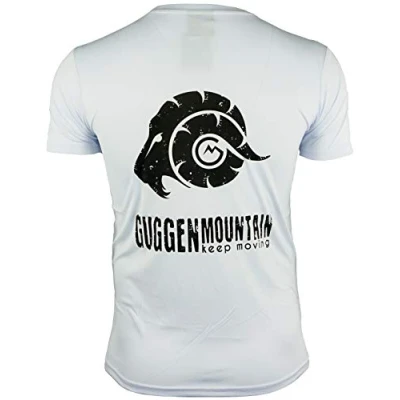 Abbildung von GUGGEN MOUNTAIN Herren Funktionsshirt Funktionswäsche Funktions T Shirt Sport Outdoor Aktivitäten Schnelltrocknend Kurzarm Atmungsaktive Weiss XL
