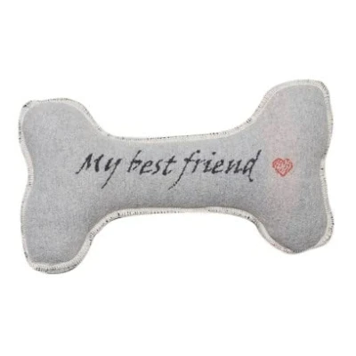 Abbildung von DAVID FUSSENEGGER Hundematte Kissen gefüllt Silvretta &#039;my best friend&#039; 20 x 40 cm Filz Grau