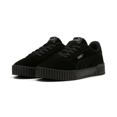 Abbildung von Puma Carina 2 0 Sneaker low, Damen, Größe: 38, Black cast iron Leder und textil