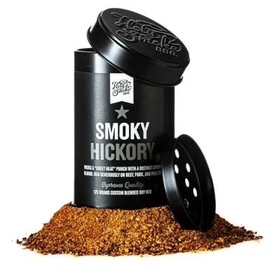 Abbildung von Smoky Hickory BBQ Rub Magic Dust Gewürzmischung, Handgemacht Premium Qualität BBQ, Pulled Pork, Grill Hähnchengewürz &amp; Steak Gewürz, Grillen Barbecue Grillgewürze, Spices Gewürzmischungen 175g