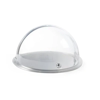 Abbildung von HENDI Rolltop Haube, für Buffet Vitrine 424001, mit verchromtem Griff, SAN Kunststoff, ø380x(H)240mm