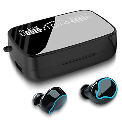Abbildung von Kopfhörer Bluetooth 5.1 In Ear kompatibel mit Samsung Galaxy Note 10 20 Plus Lite Stereo LED Anzeige Wireless TWS M9 Headset Ladebox