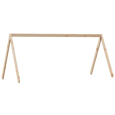 Abbildung von vidaXL Dach für Kinderbett, Kinderbettdach mit offener Seite, Kinderbetthimmel Schlafzimmer, Bettdach Betthimmel, Massivholz Kiefer