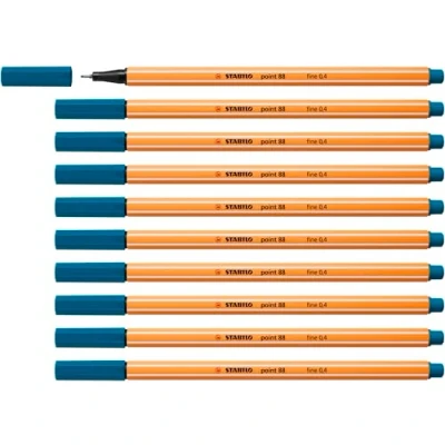 Abbildung von Fineliner STABILO point 88 10er Pack türkisblau