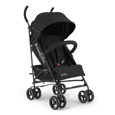 Abbildung von KikkaBoo BEETLE Kinderwagen, Kinderwagen bis 22 kg, faltbar, leicht, kompakt, Schwarz