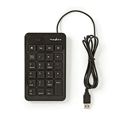 Abbildung von NEDIS Kabelgebundenes Keyboard USB numerisch Ja 1.50 m Schwarz, KBNM100BK