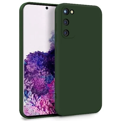 Abbildung von MyGadget Hülle für Samsung Galaxy S20 FE Zweilagige Handyhülle mit Kameraschutz Cover Innenfutter &amp; Silikon außen Olive Grün