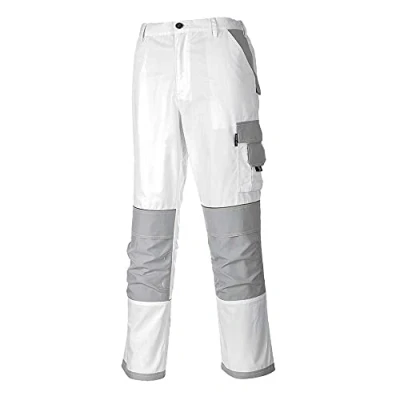 Abbildung von Portwest KS54 Pantalones de artesanía, color Blanco, talla 3 XL