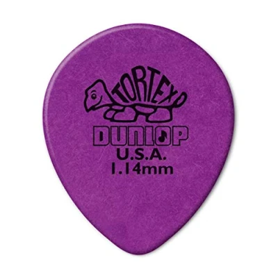 Abbildung von JIM DUNLOP Plektrum Tortex Teardrop, 72 Stück, Violet, 1,14mm