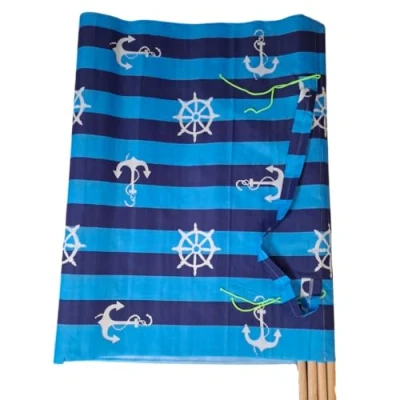 Abbildung von Windschutz 8m x 80cm f. Strand Garten See Meer SICHTSCHUTZ Blickschutz (2. Streifen + Anker)