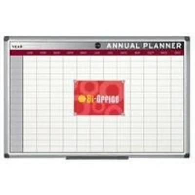 Abbildung von Bi Office Jahresplaner, Magnetisch, Aluminium Rahmen, 90x60cm