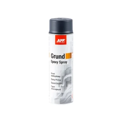 Abbildung von APP Epoxy Grund Spray Grundierung Rostschutzgrundierung Schutz gegen Rost und Korrosion für Metall, Aluminium, Stahl Dunkelgrau 500 ml