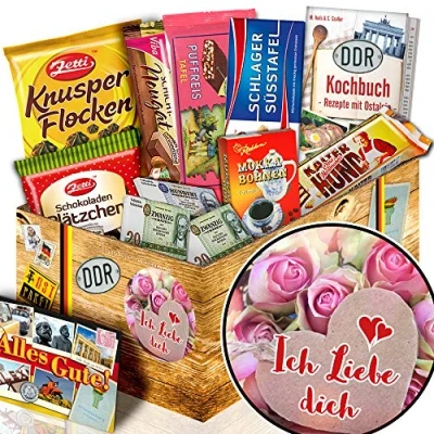 Abbildung von Ich liebe dich Liebes Geschenk Ossi Paket Schokolade