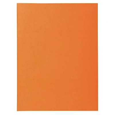 Abbildung von Exacompta 340007E 100er Pack Aktendeckel SUPER für DIN A4 in Pastellfarben PEFC™zertifizierte orange ideal das Büro und Schule die mobile Organisation