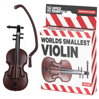 Abbildung von Panda Loco Die kleinste Notfall Violine der Welt! Office Essentials Stöhnen Geschenk Geburtstag Weihnachten Witz