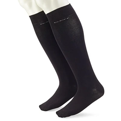 Abbildung von Camano Damen 3942 0007 KnieStrümpfe, Schwarz (05 Black), 43 46 EU