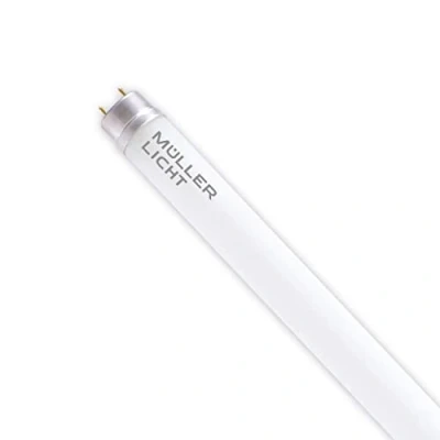 Abbildung von Müller Licht Profi LED Röhre G13, 120cm Tube, 15.6 W ersetzt 152 W, 2500 lm, warmweiß 3000 K, Glas, Weiß