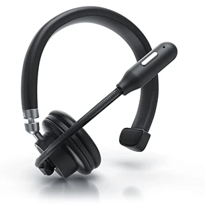 Abbildung von CSL PC Headset Bluetooth Kopfhörer mit Mikrofon Wireless Kabellos Noise Cancelling Lange Akkulaufzeit für Call Center, Zoom, Teams, Skype