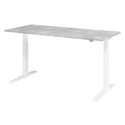 Abbildung von Hammerbacher Schreibtisch XMKA19 Beton/Weiß
