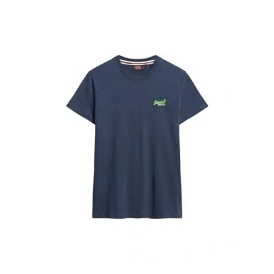 Abbildung von Superdry TEE Vintage LOGO EMB Tshirt basic, Herren, Größe: XL, Lauren navy fluro lime