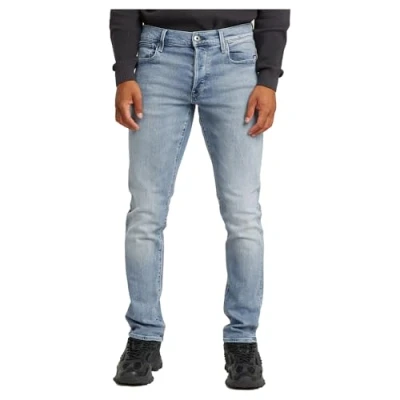 Abbildung von G Star Herren 3301 Regular Tapered Jeans, Blau (Faded Seascape 51003 D875 C456), 38W / 36L