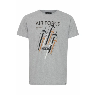 Abbildung von Indicode Jeans Idronny Tshirt print, Herren, Größe: Small, Light grey mix