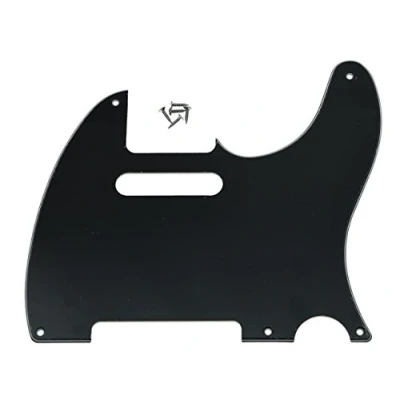 Abbildung von KAISH American Vintage 5 Hole Tele Pickguard TL Guitar Pick Guard Scratch Plate for Tele/Telecaster Black 3 Ply