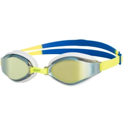 Abbildung von Zoggs Unisex Adult Endura Max Swimming Goggles, Yellow/Blue/Mirrored Lime