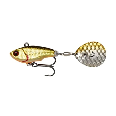 Abbildung von Savage Gear Fat Tail Spin sinkend Jig Spinner, Größe/Gewicht/Farbe:5.5cm / 9g Dirty Roach