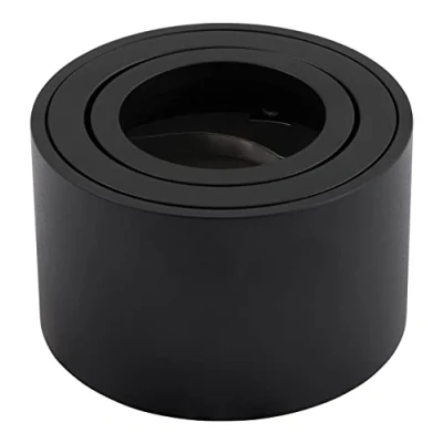 Abbildung von McShine Aufbaurahmen schwenkbar für LED Strahler KL 10 rund, Ø 80mm Höhe 50mm unterbau Decken Spots Aufbaustrahler mattschwarz