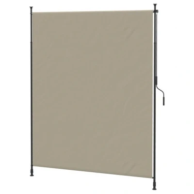 Abbildung von Outsunny Markise Seitenmarkise, Einziehbares Sonnenschutz (Vertikalmarkise, 1 St., Senkrechtmarkise) für Garten, Balkon, Sand